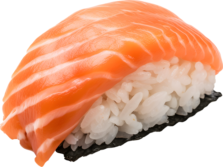 Salmon nigiri sushi